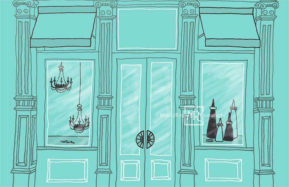 Kate Shopping Spree Storefront Fleece Backdrop Designed by Mandy Ringe Photography -UK