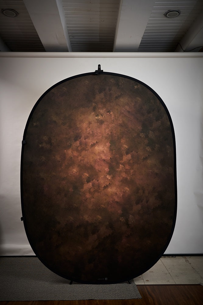 Kate Deep Brown/Light Brown Collapsible Backdrop Photography 5X6.5ft(1.5x2m) -UK