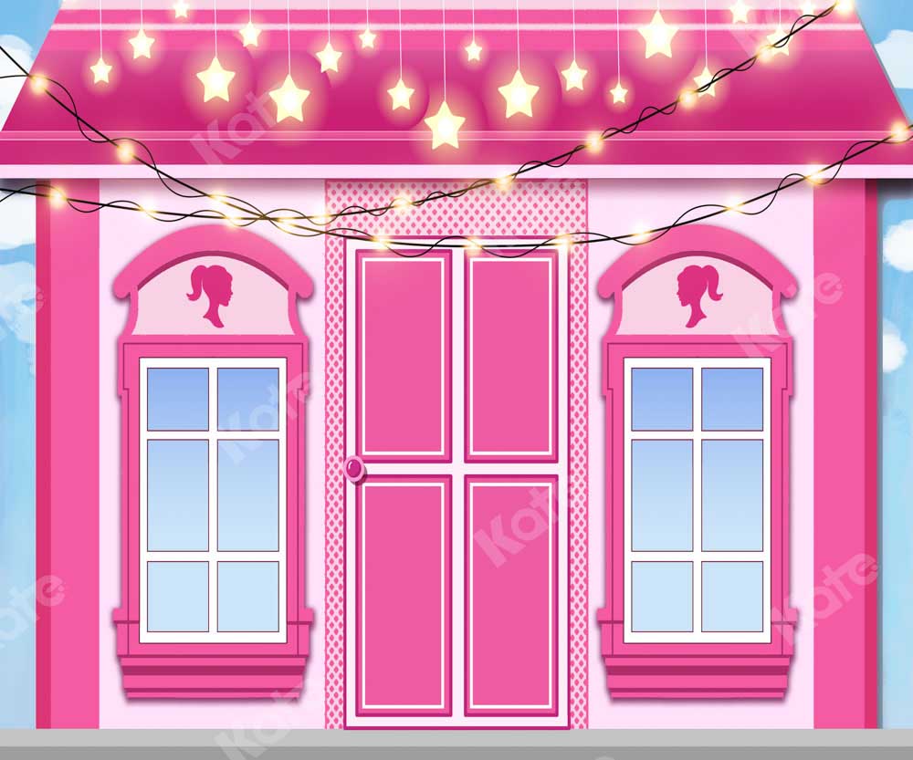 Kate Pink House Star Backdrop Designed by Chain Photography -UK