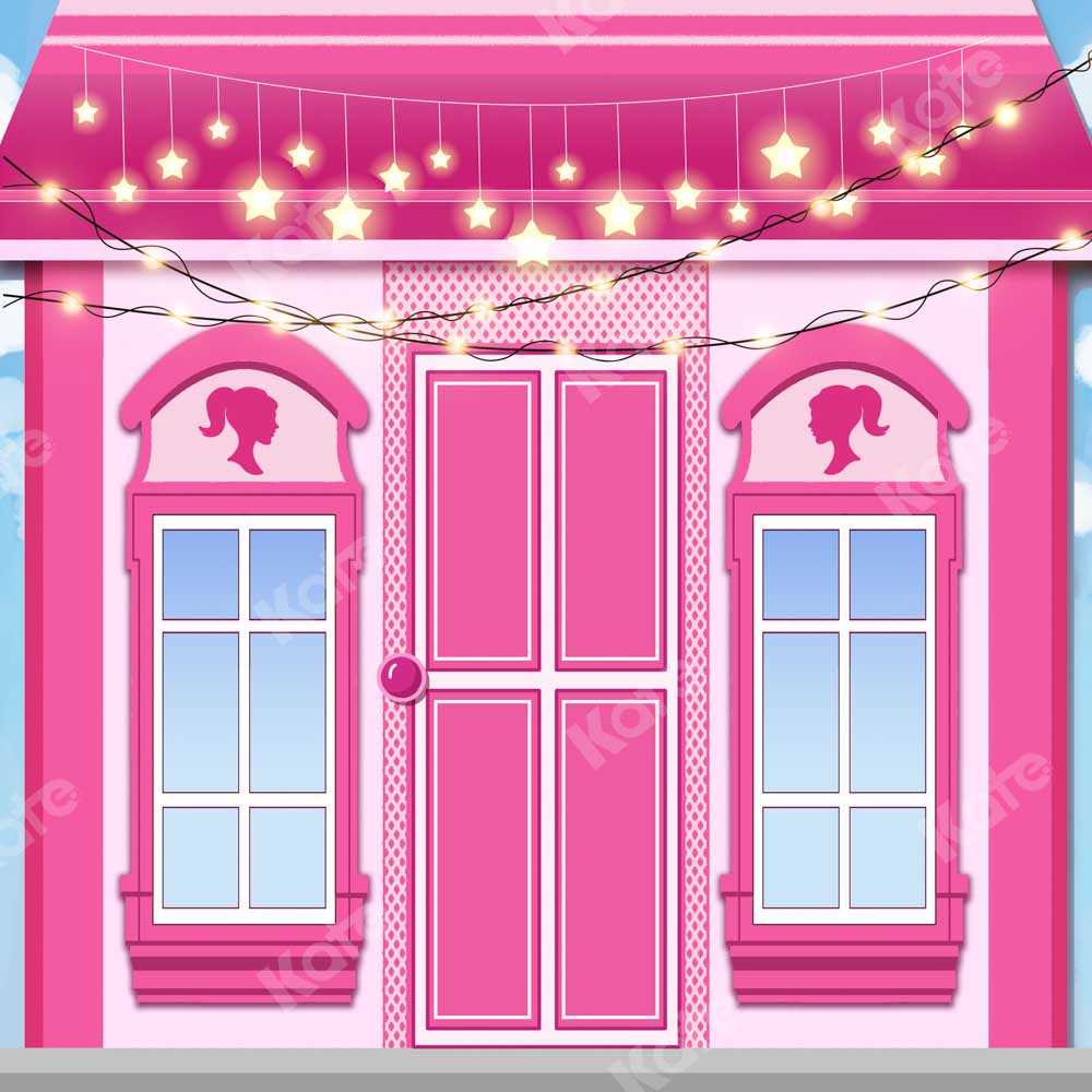 Kate Pink House Star Backdrop Designed by Chain Photography -UK