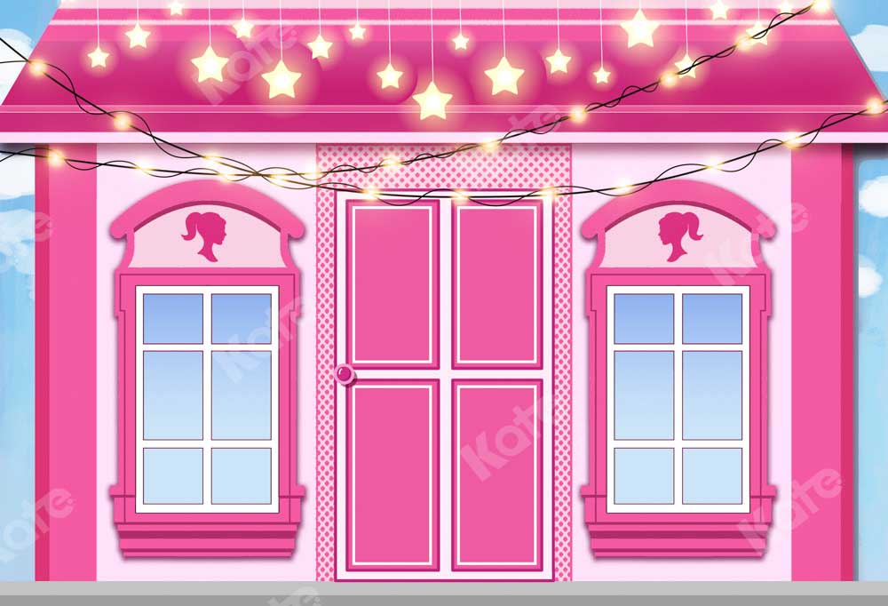 Kate Pink House Star Backdrop Designed by Chain Photography -UK
