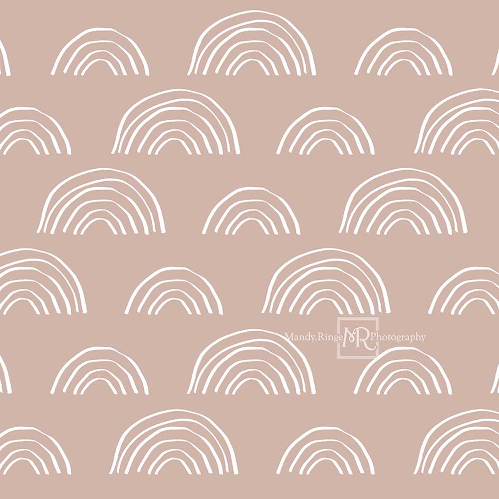 Kate Neutral Boho Rainbow Backdrop Designed by Mandy Ringe Photography -UK