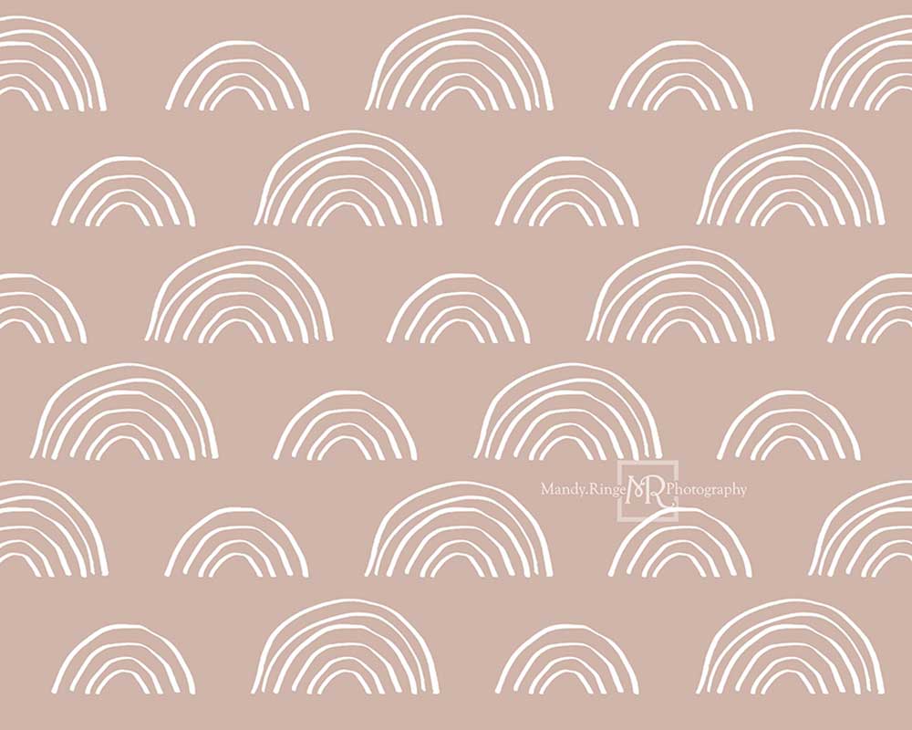 Kate Neutral Boho Rainbow Backdrop Designed by Mandy Ringe Photography -UK