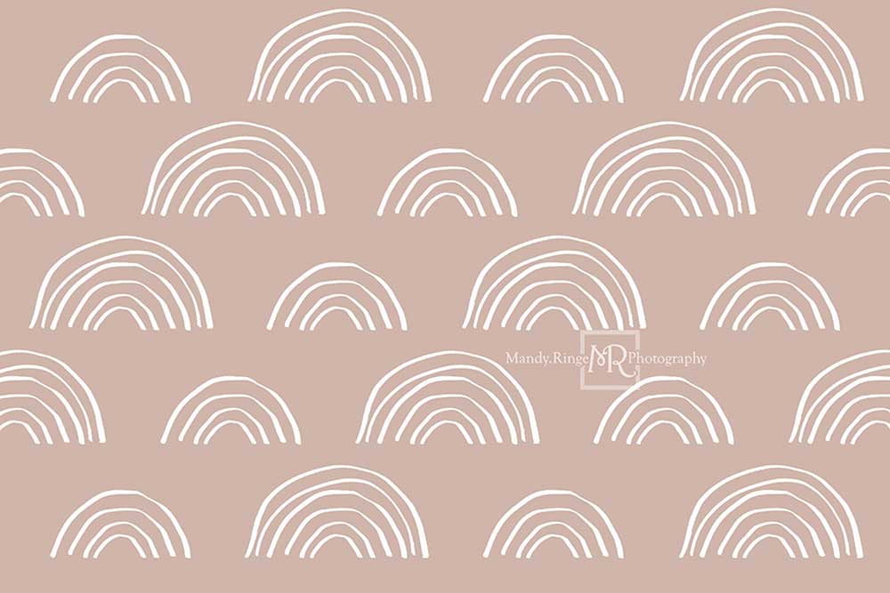 Kate Neutral Boho Rainbow Backdrop Designed by Mandy Ringe Photography -UK