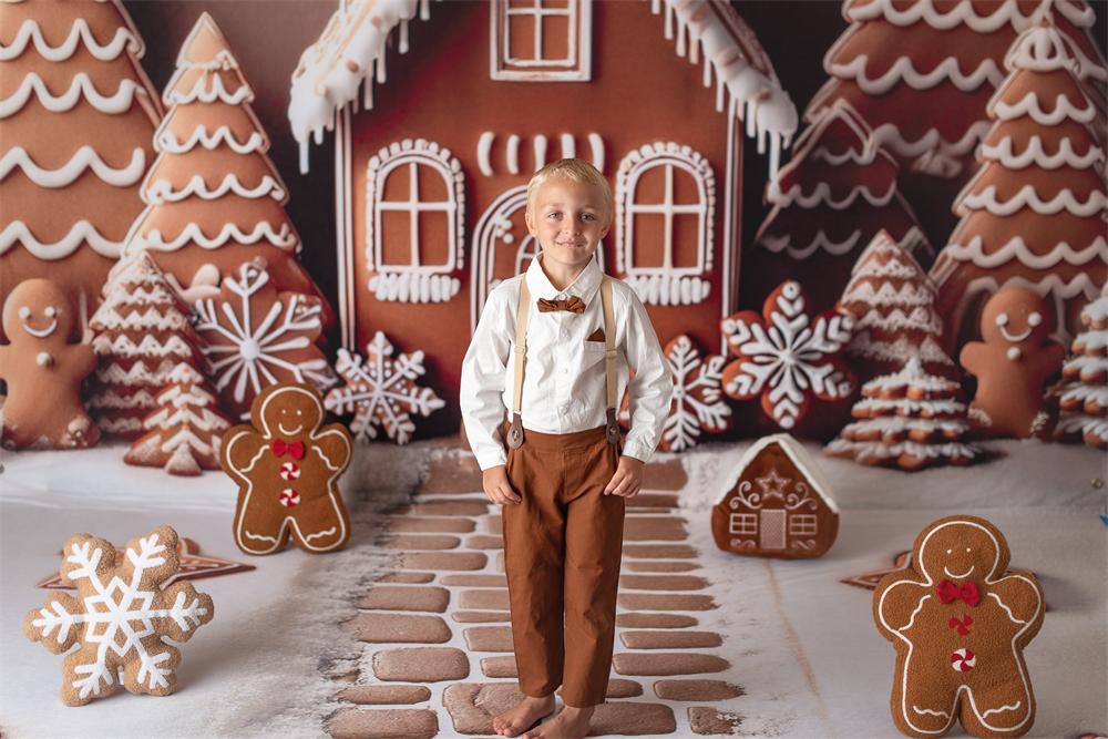 Kate Winter Christmas Gingerbread Lane Photo Kit Photography Backdrops&Props Themed Bundle -UK