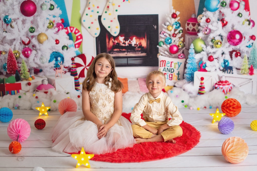 Kate Christmas Merry & Bright Photo Kit Photography Backdrops&Props Themed Bundle -UK
