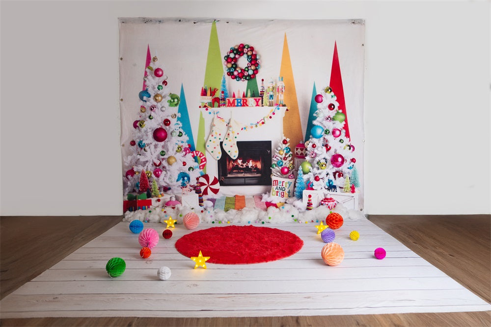 Kate Christmas Merry & Bright Photo Kit Photography Backdrops&Props Themed Bundle -UK