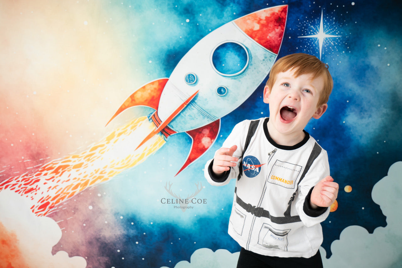 Kate Space Mission Boy Backdrop Designed by Patty Robert -UK