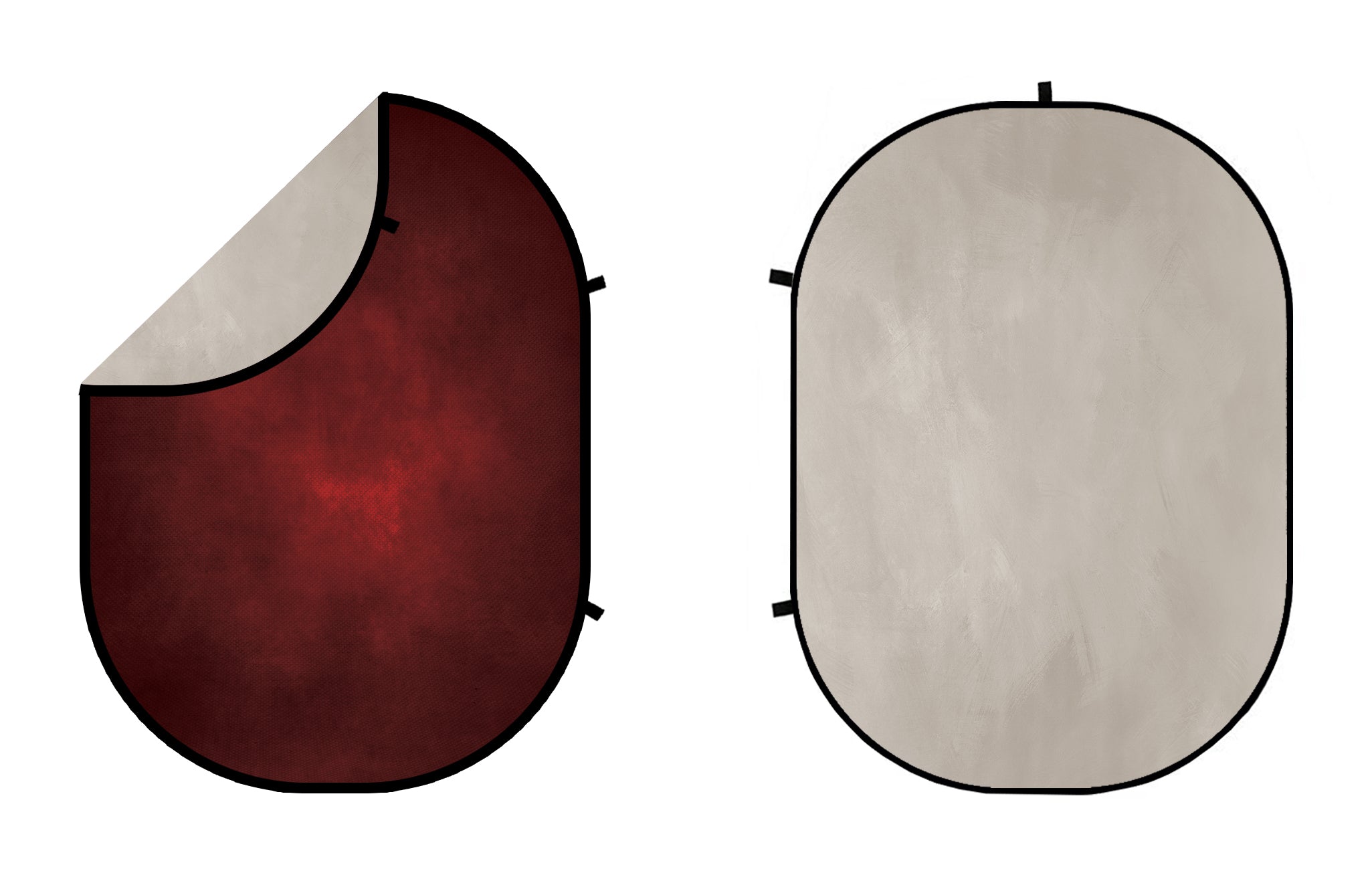 Kate Dark Red Wine / Fine Art Solid Tones Collapsible Backdrop Photography 5X6.5ft(1.5x2m) -UK