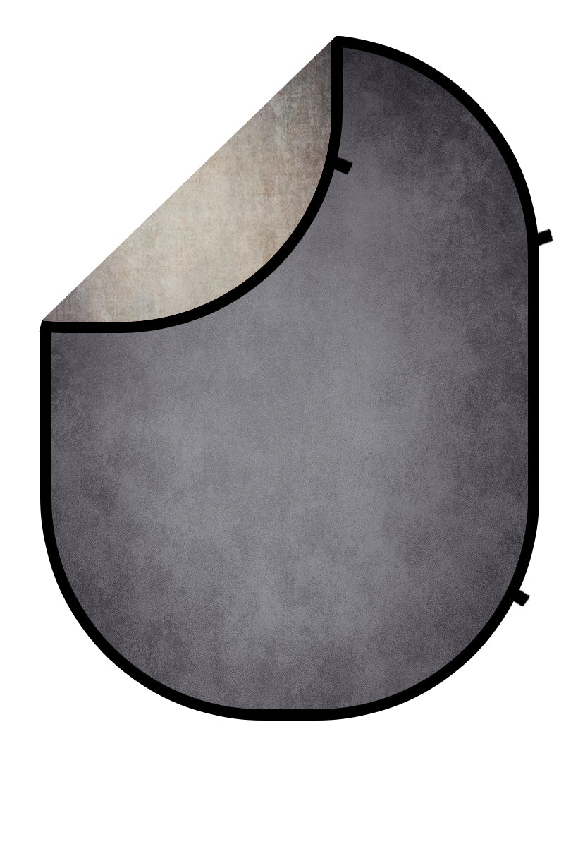 Kate Abstract Rusty/Gray Collapsible Backdrop Photography 5X6.5ft(1.5x2m) -UK