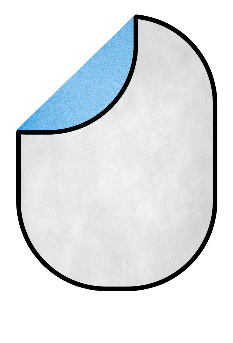 Kate Abstract Light Blue/Gray mix a little Green Collapsible Backdrop Photography 5X6.5ft(1.5x2m) -UK