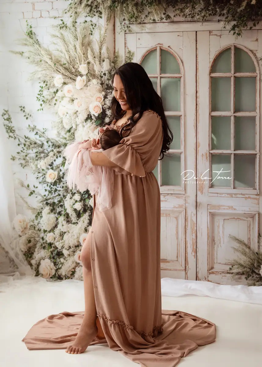 Kate Spring Wedding Floral Door Backdrop Designed by Emetselch -UK