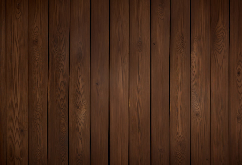 Kate Dark Brown Wood Grain Rubber Floor Mat -UK