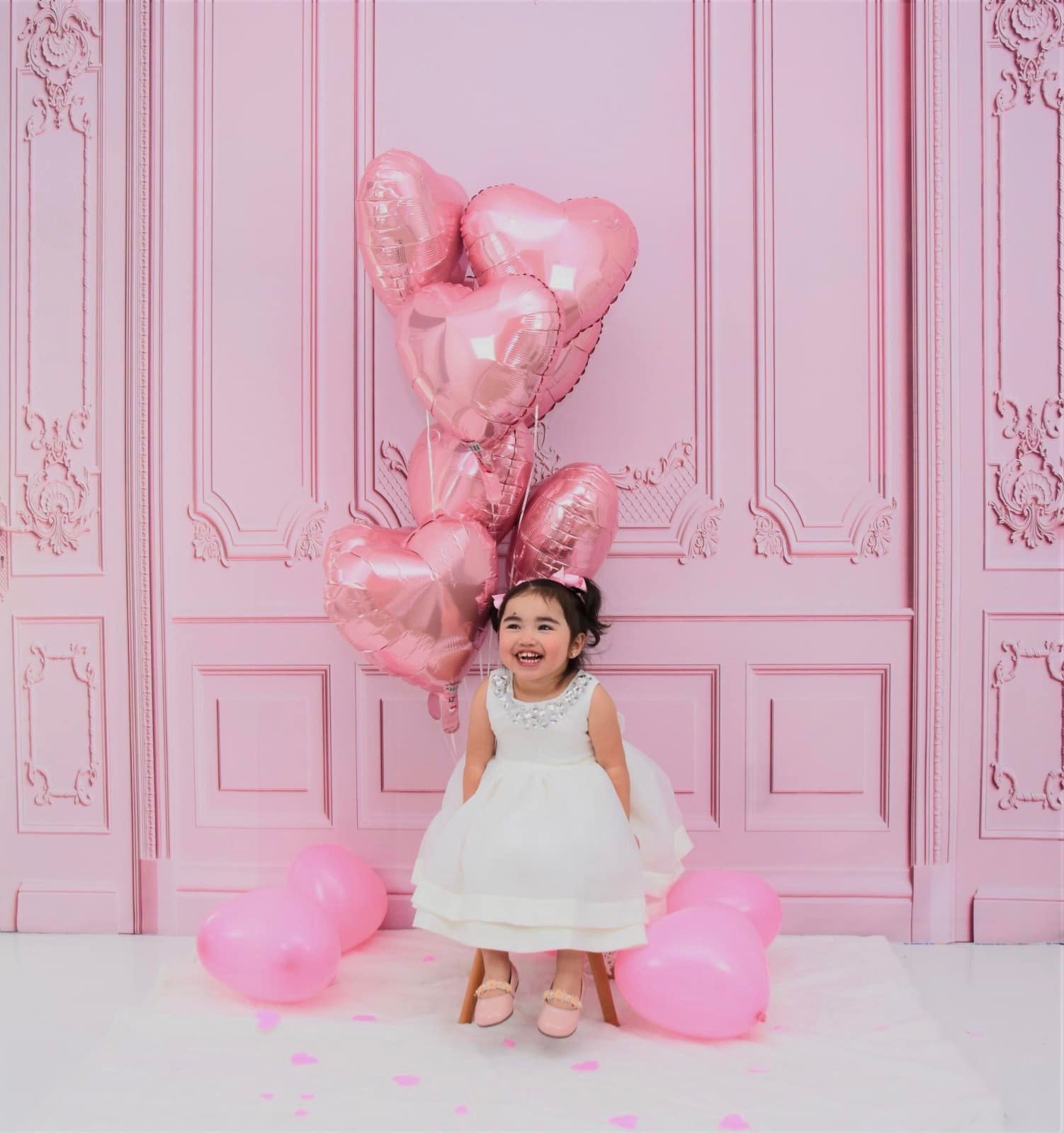Kate Pink Retro Wall Backdrop Designed by Chain Photography -UK