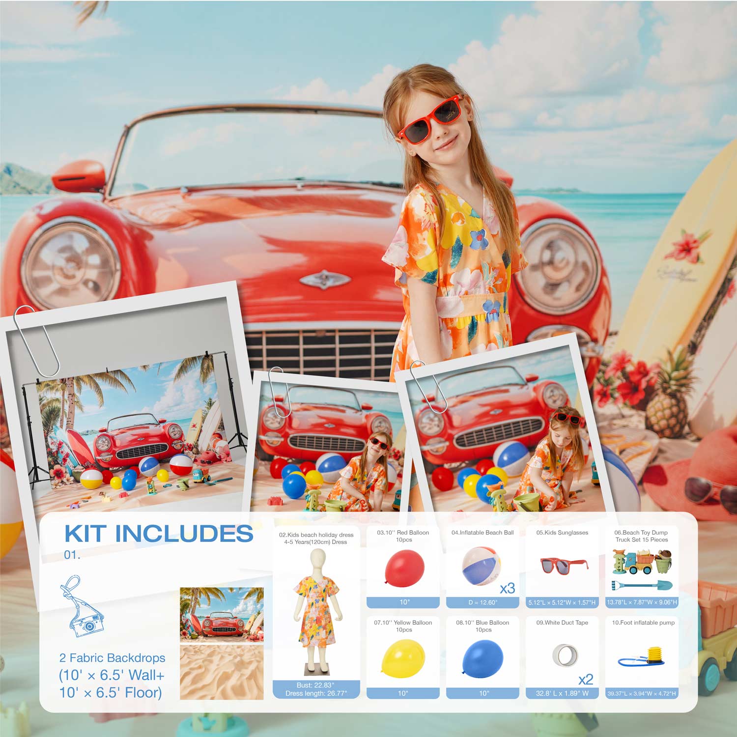 Kate Summer beach photo Kit -UK