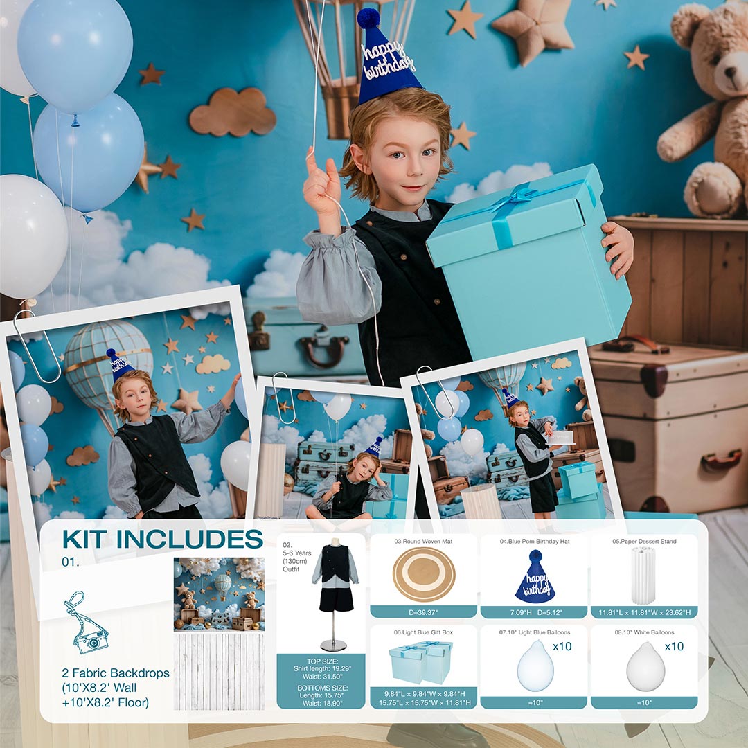 Kate Blue Birthday Photo Kit -UK
