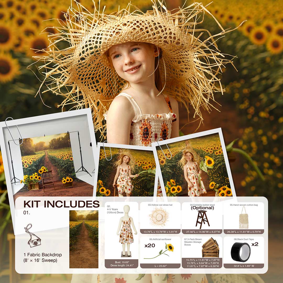 Kate Summer Sunflower Photo Kit -UK
