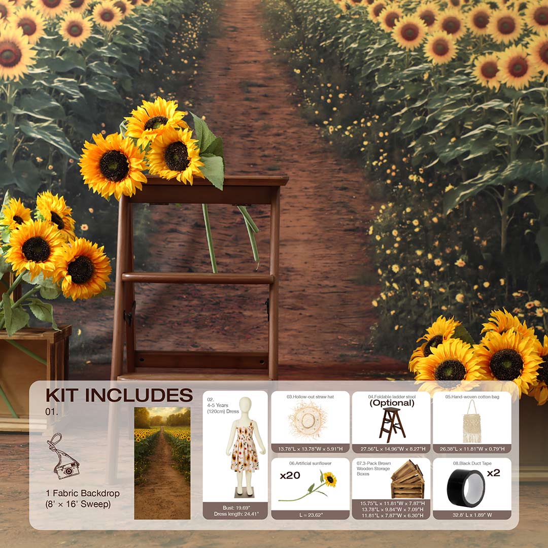 Kate Summer Sunflower Photo Kit -UK