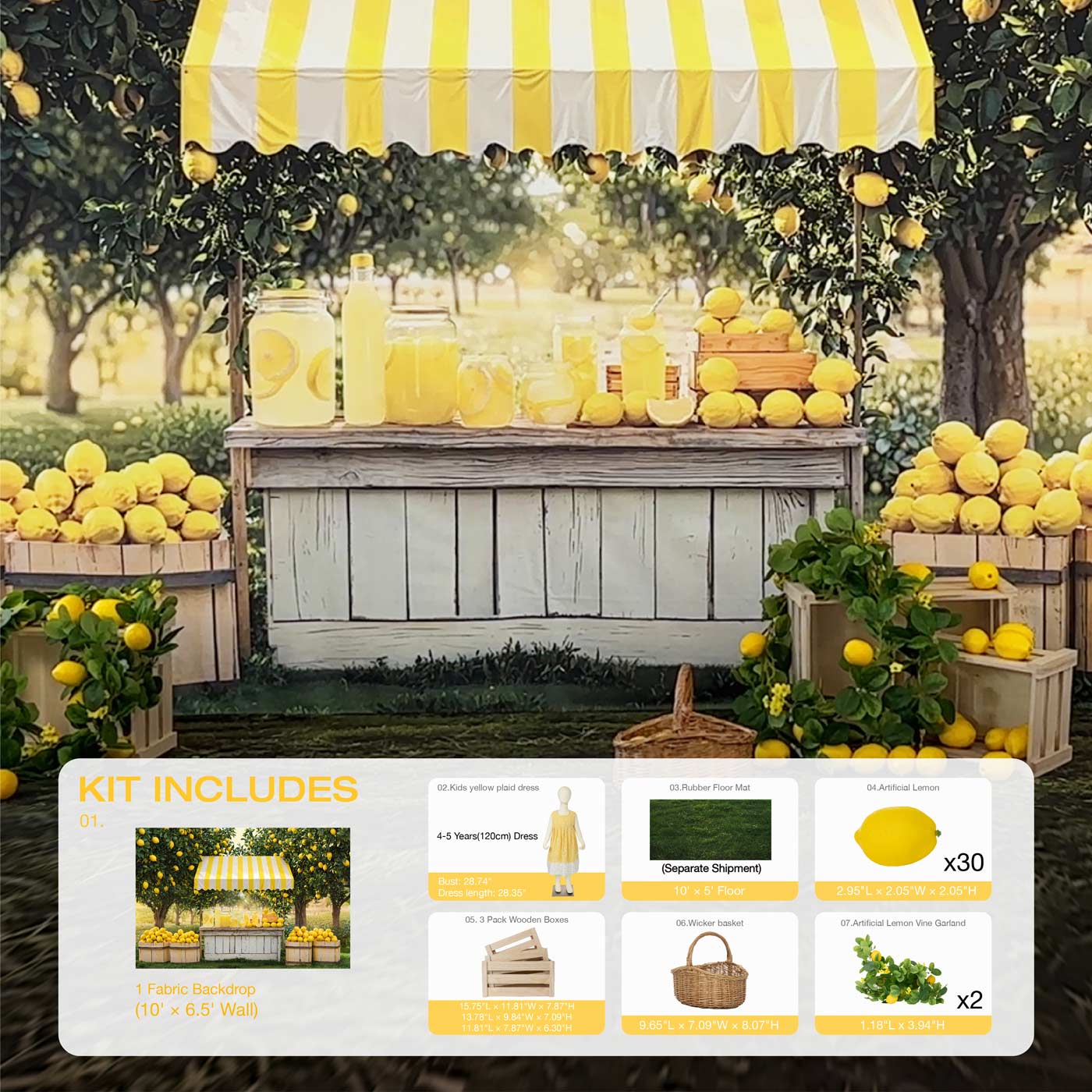 Kate Summer Lemonade Stand Photo Kit -UK