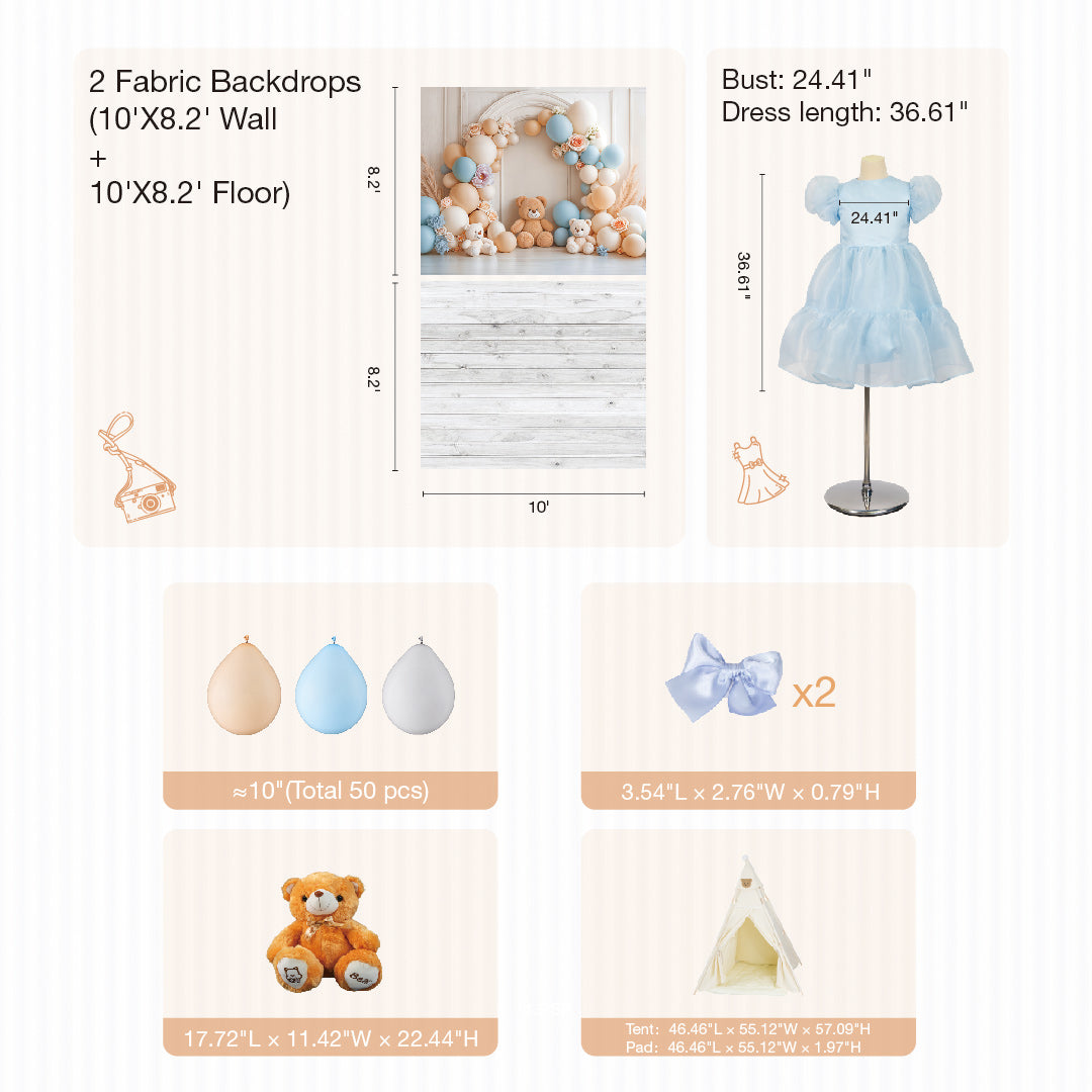 Kate Tent Bear Photo Kit -UK