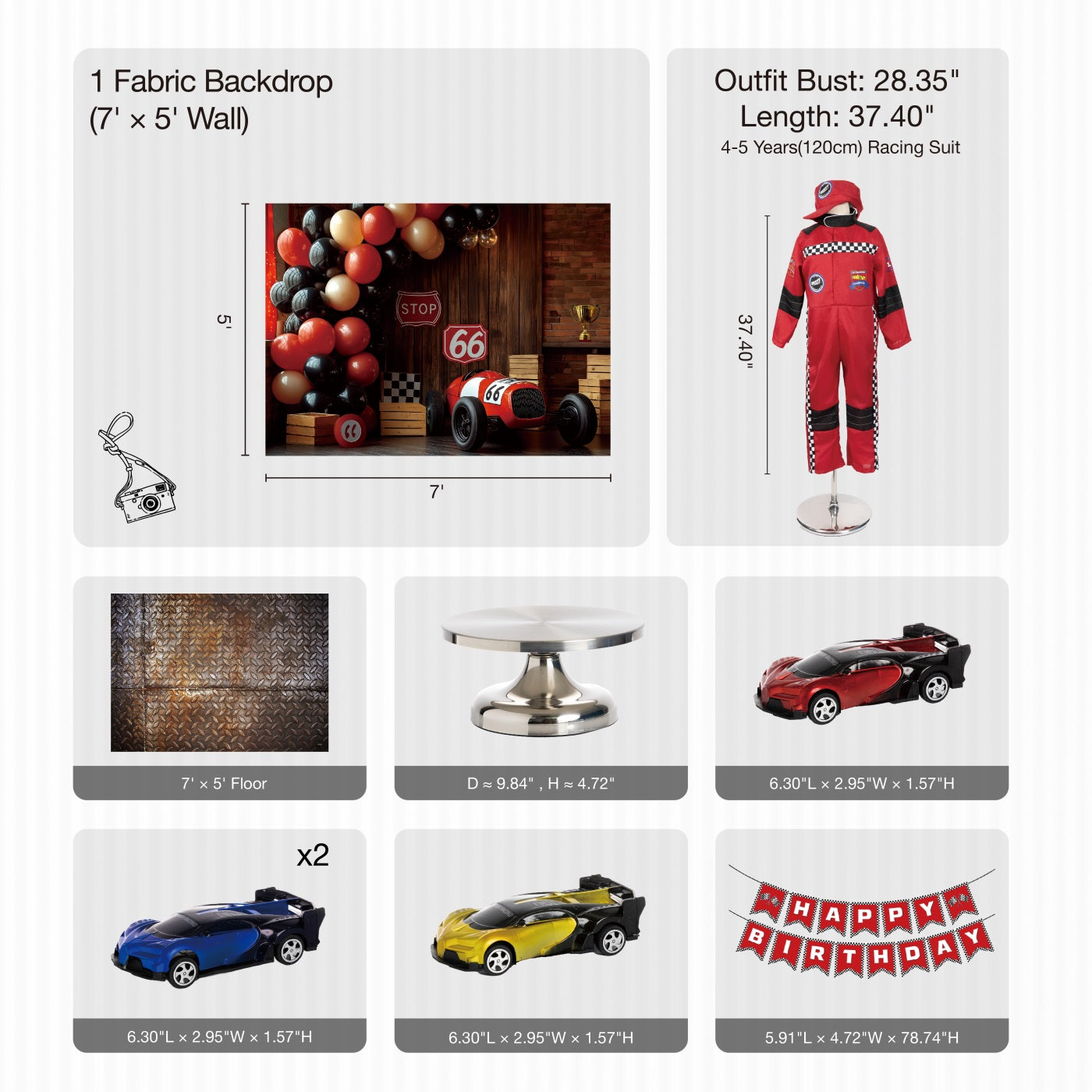 Kate Racing Happy Birthday Photo Kit -UK