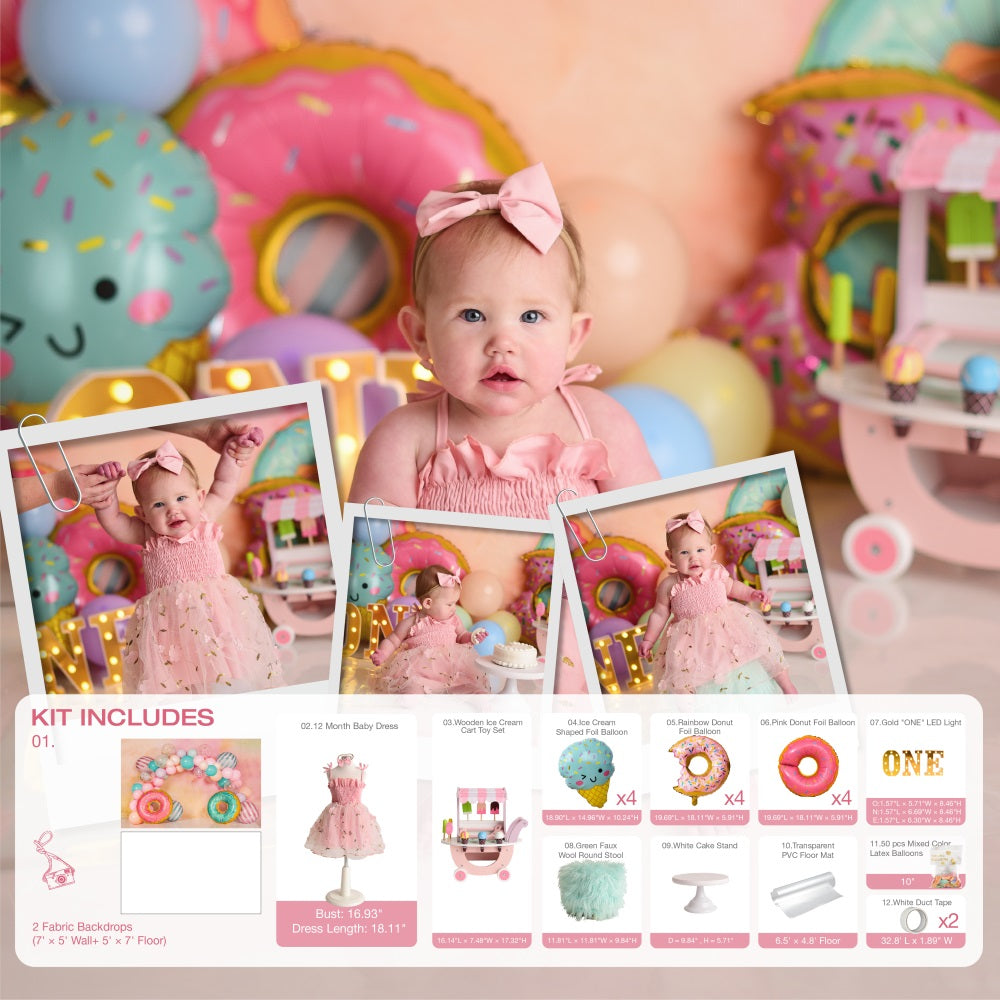 Kate Donut Cake Smash Photo Kit -UK