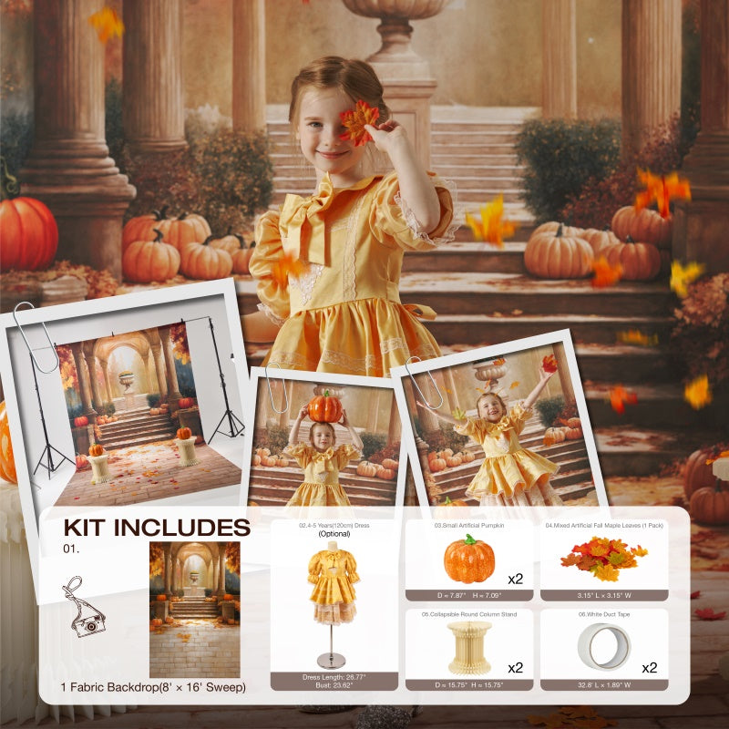 Kate Autumn Walkway Pumpkin Photo Kit -UK