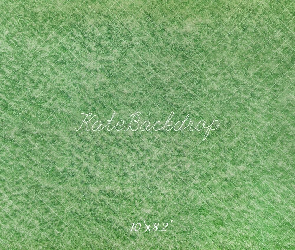 Kate Green Grass Ground Fleece Backdrop Designed by Emetselch