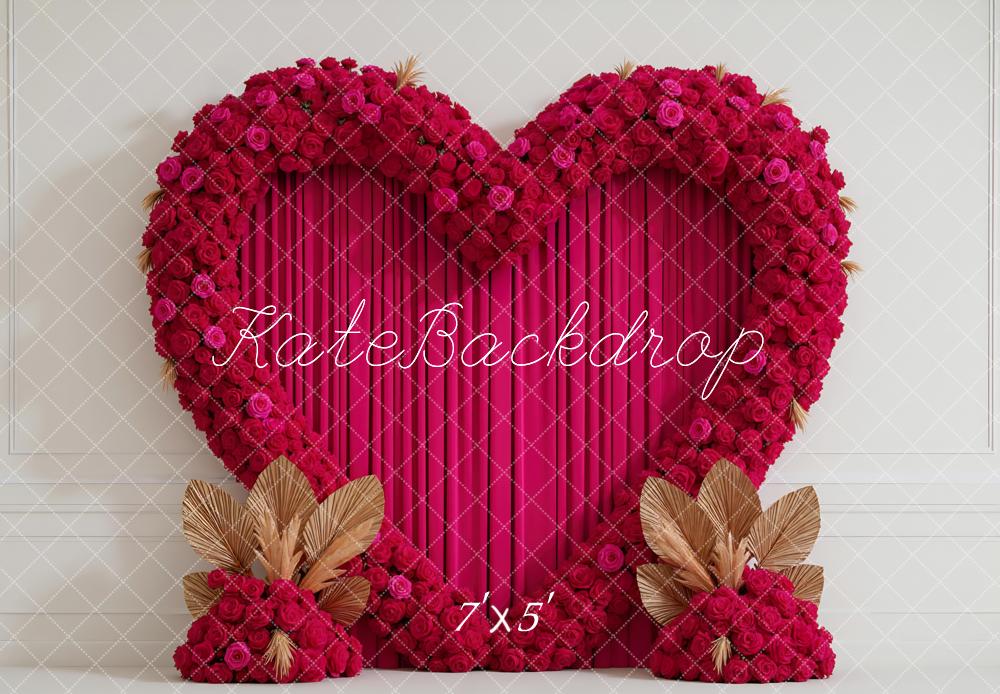 Kate Valentine Heart Arch Red Roses Backdrop Designed by Mini MakeBelieve -UK