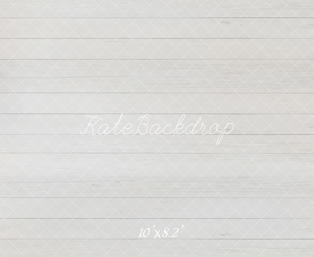 Kate White Wood Plank Texture Backdrop Designed by Emetselch -UK