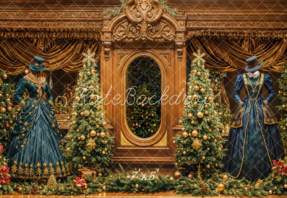 Kate Christmas Victorian Dresses Ornate Backdrop Designed by Emetselch -UK