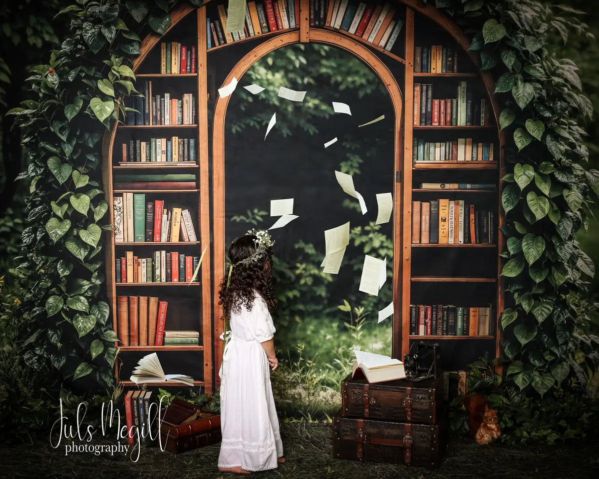 Kate Spring Garden Library Arch Backdrop Designed by Emetselch -UK