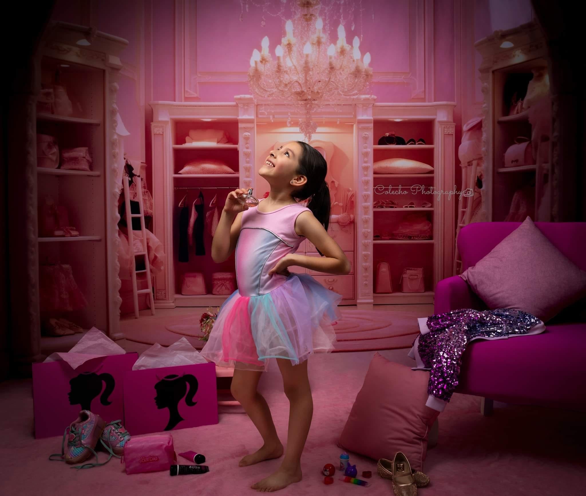 Kate Pink Princess Room Backdrop Designed by Chain Photography -UK