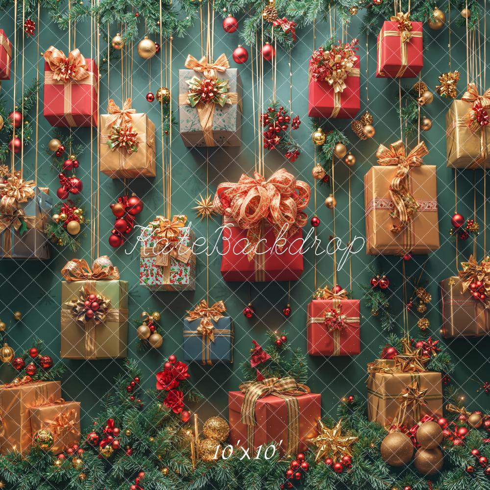 Kate Christmas Gifts Ornaments Green Backdrop Designed by Emetselch -UK