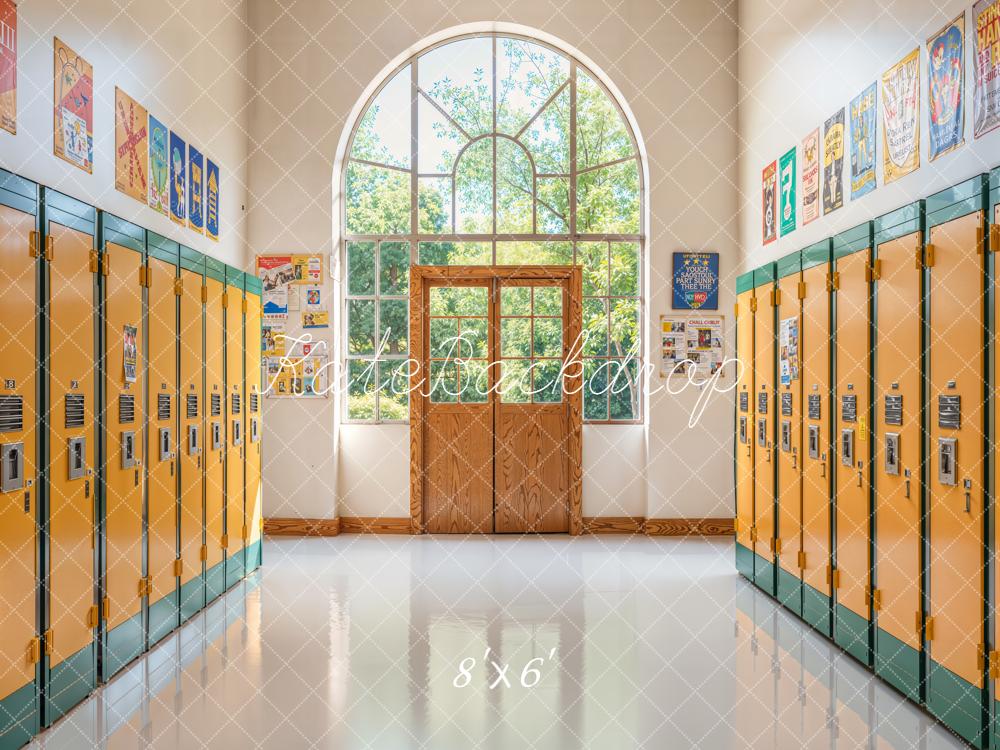 Kate Back To School Lockers Corridor Backdrop Designed by Emetselch -UK