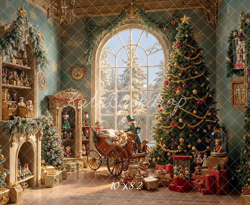 On Sale Kate Christmas Tree Toys Vintage Room Backdrop Designed by Emetselch -UK