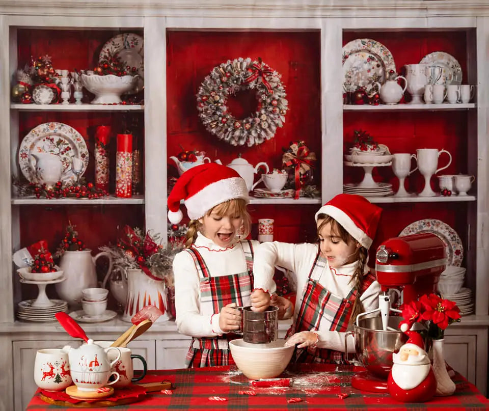 Kate Christmas White Cupboard Backdrop Designed by Chain Photography -UK