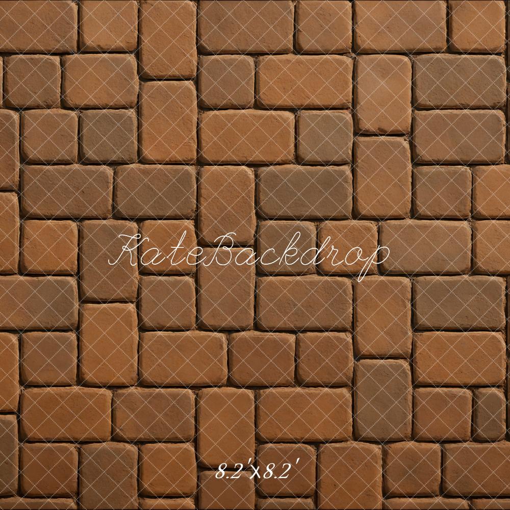 Kate Cobblestone Brick Pattern Floor Backdrop Designed by Mini MakeBelieve -UK