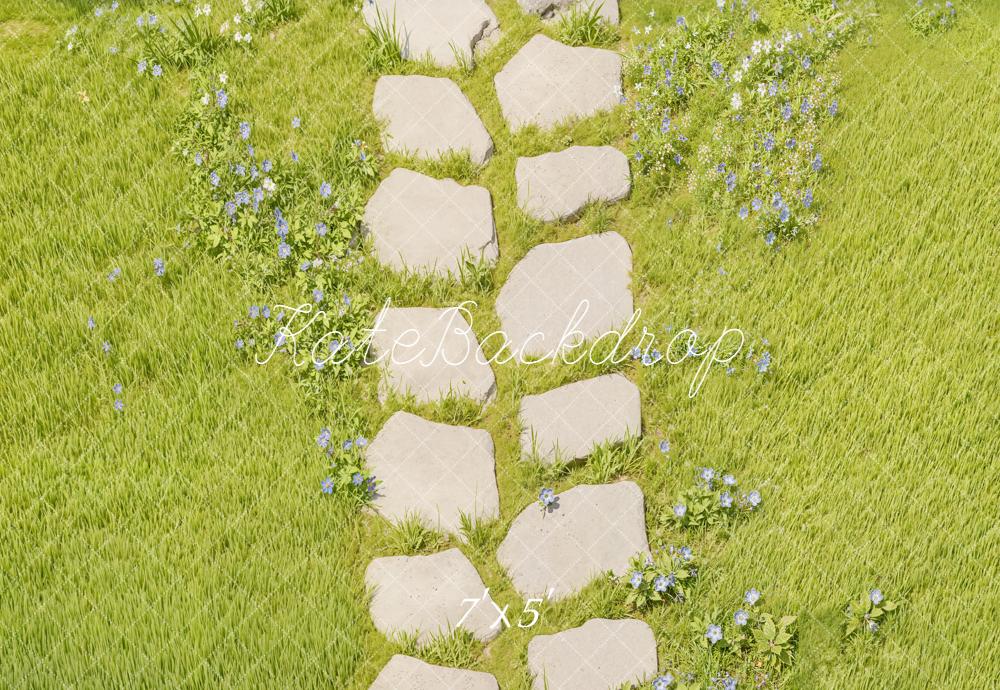 Kate Stone Pathway Grass Floor Backdrop Designed by Kate image