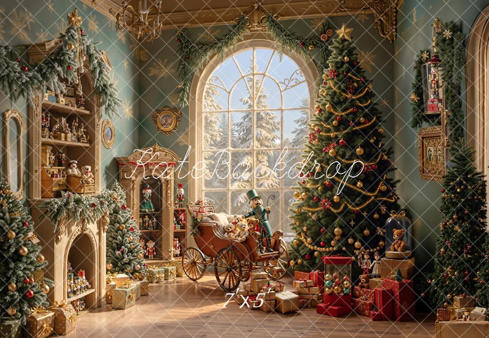 On Sale Kate Christmas Tree Toys Vintage Room Backdrop Designed by Emetselch -UK