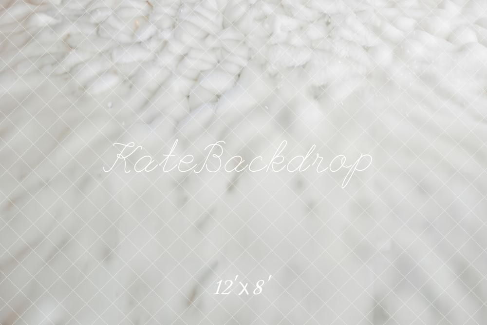 Kate Snow Ground White Floor Fleece Backdrop Designed by Emetselch -UK
