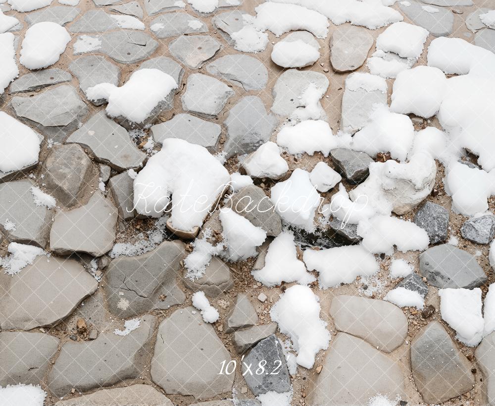 Kate Cobblestone Snow Ground Floor Backdrop Designed by Kate Image -UK