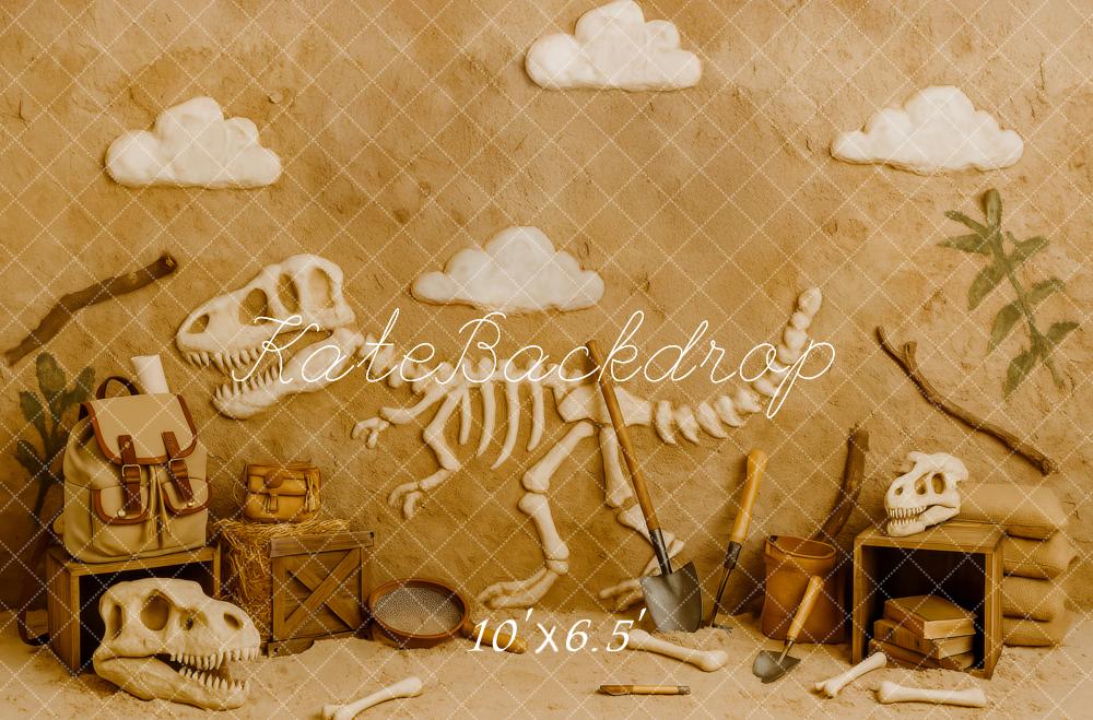 Kate Dinosaur Fossil Dig Adventure Backdrop Designed by Patty Robert