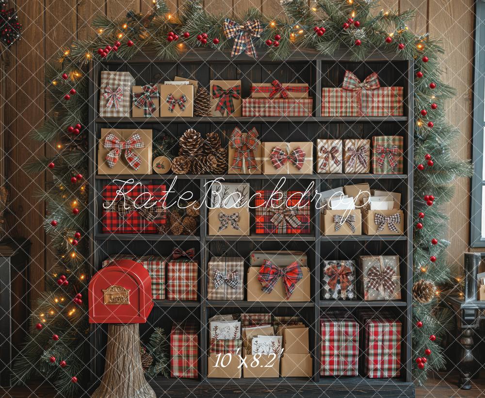 Kate Christmas Presents Cabinet Backdrop Designed by Mini MakeBelieve -UK