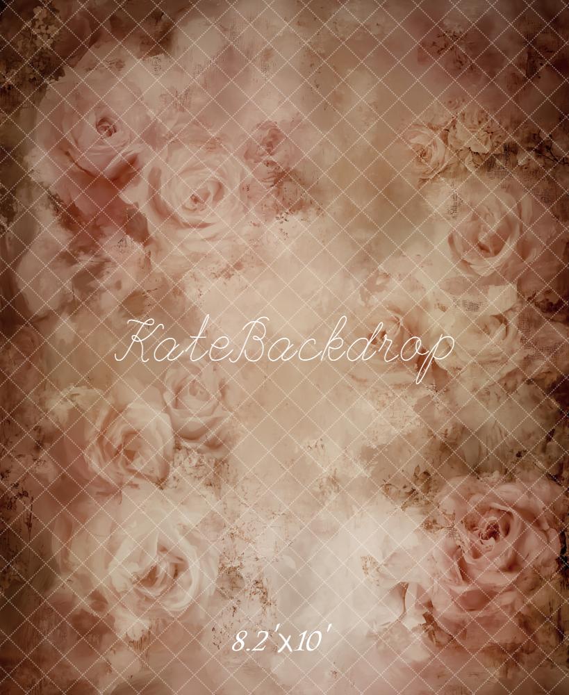Kate Vintage Blush Roses Fine Art Backdrop Designed by Emetselch -UK