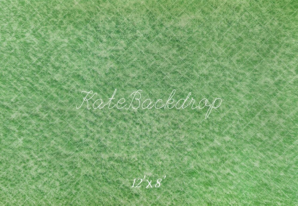 Kate Green Grass Ground Fleece Backdrop Designed by Emetselch