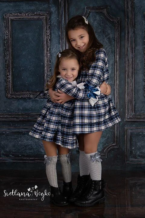 Kate Retro Deep Blue Wall Door Photography Backdrops Wedding -UK