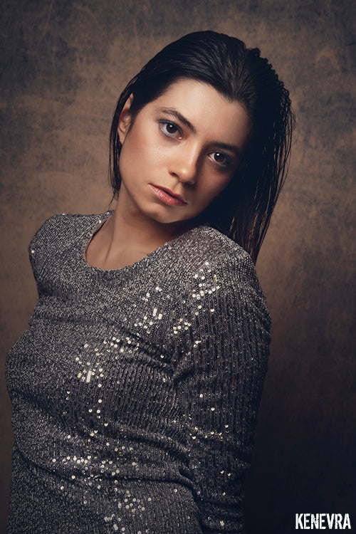 Kate Like Rusty Iron/Brown Texture Collapsible Backdrop Photography 5X6.5ft(1.5x2m) -UK