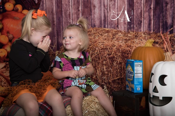 Kate Halloween Autumn Pumpkin Grass Pile Farm Backdrop Photography -UK
