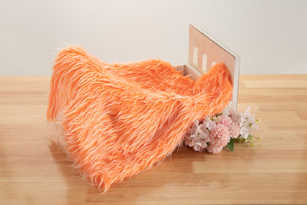 Kate Various Colors Faux Fur Blanket Props Posing fabrics for Baby Photography -UK